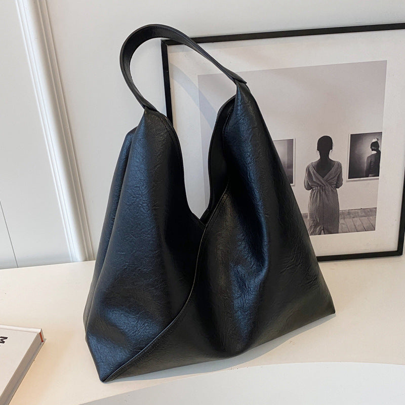 Oversized Slouch Leather Tote Bag