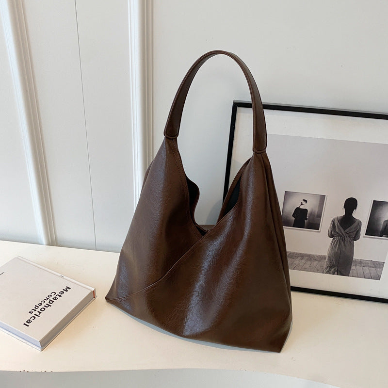 Oversized Slouch Leather Tote Bag