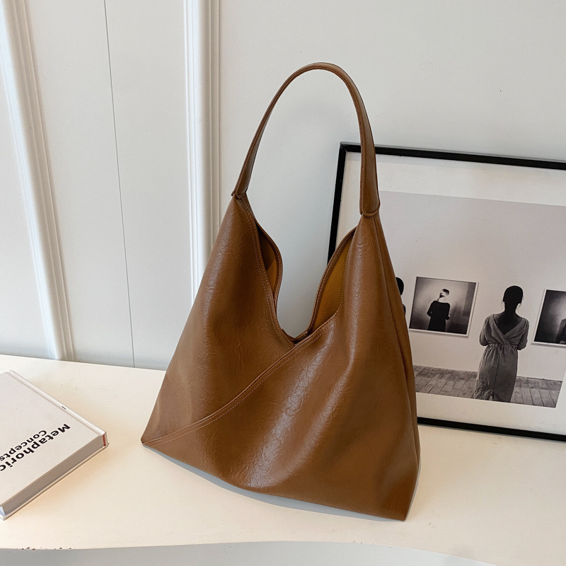 Oversized Slouch Leather Tote Bag