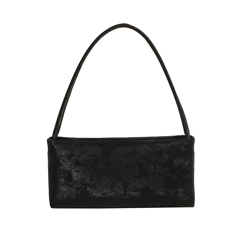 Distressed Baguette Shoulder Bag